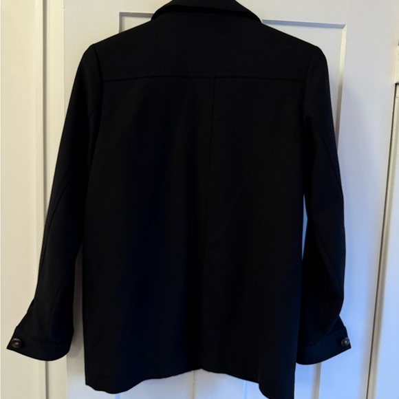 Sezane Will Black Button-Front Women's Jacket, Small - Picture 3 of 5
